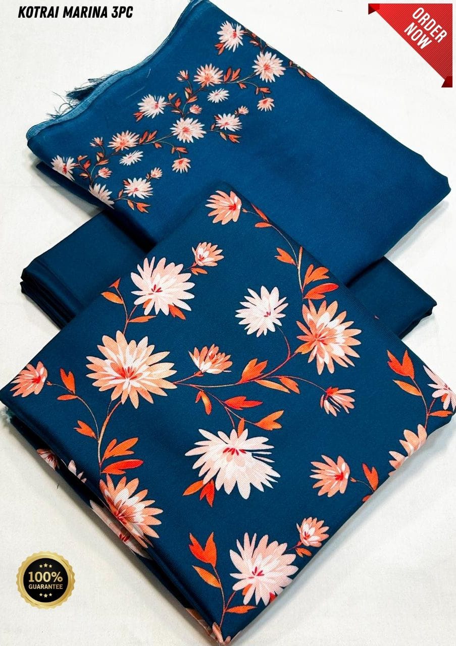 Original Imported Indonesian Marina 3pc With Pashmina Wool Shaal 💯