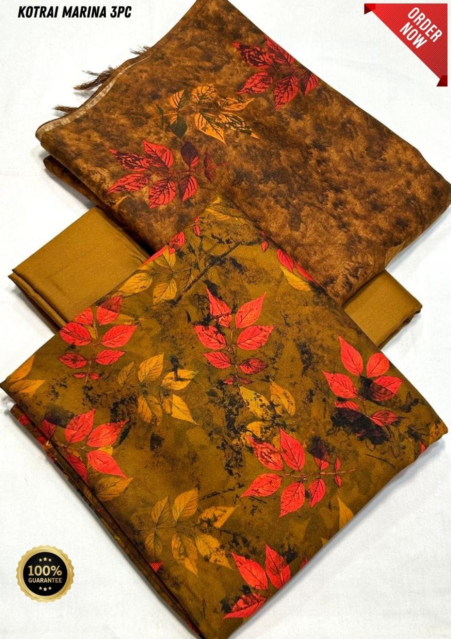 Original Imported Indonesian Marina 3pc With Pashmina Wool Shaal 💯