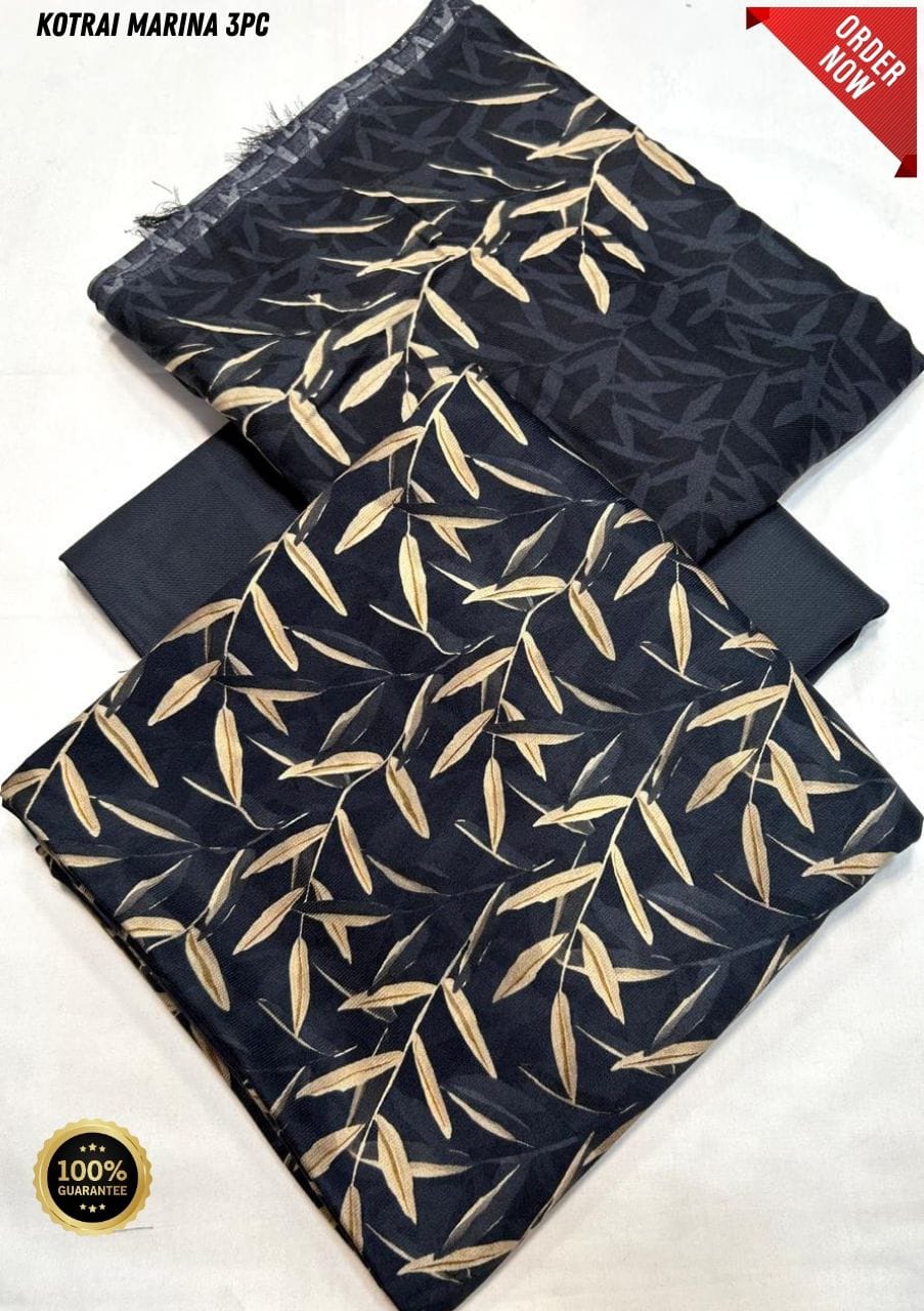 Original Imported Indonesian Marina 3pc With Pashmina Wool Shaal 💯