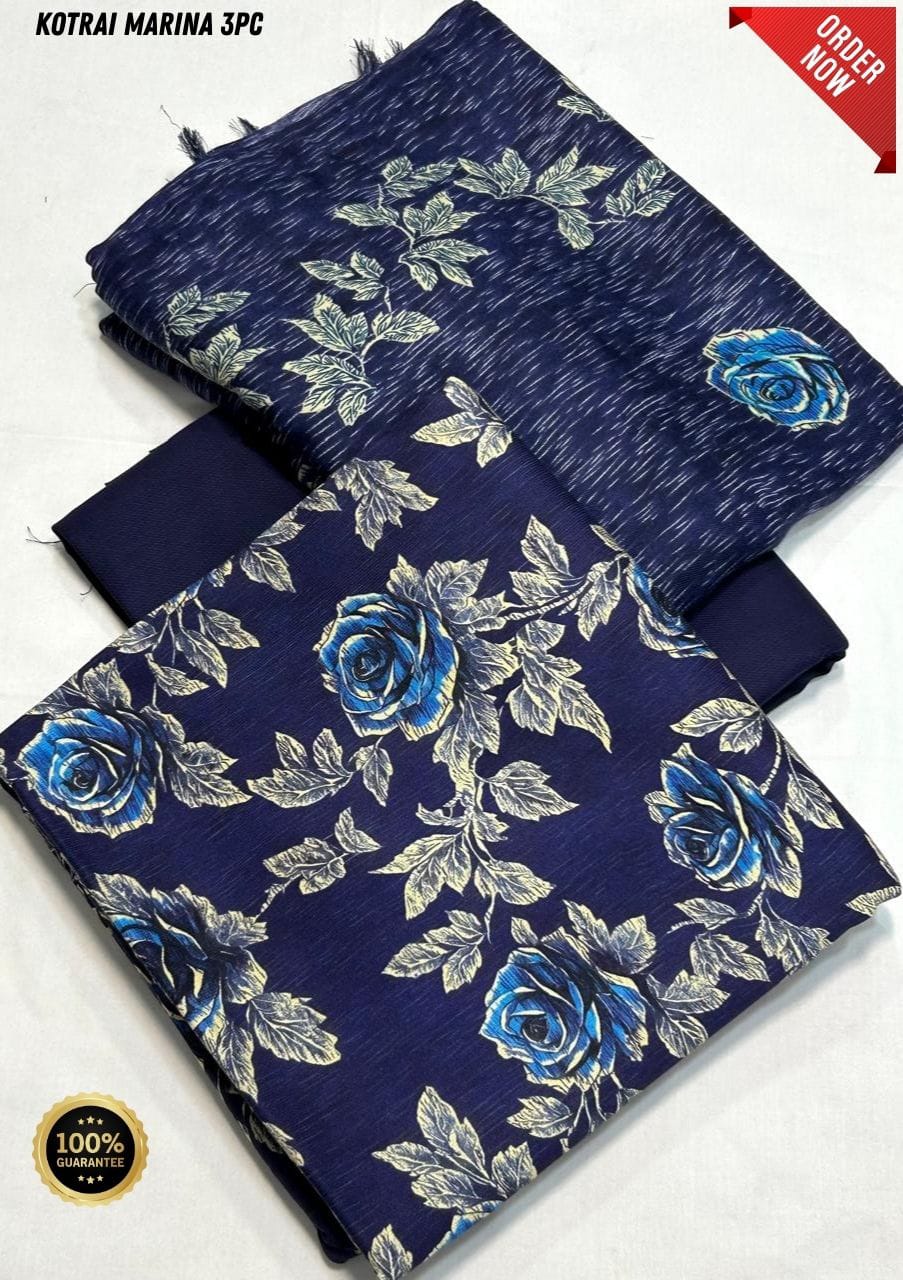 Original Imported Indonesian Marina 3pc With Pashmina Wool Shaal 💯