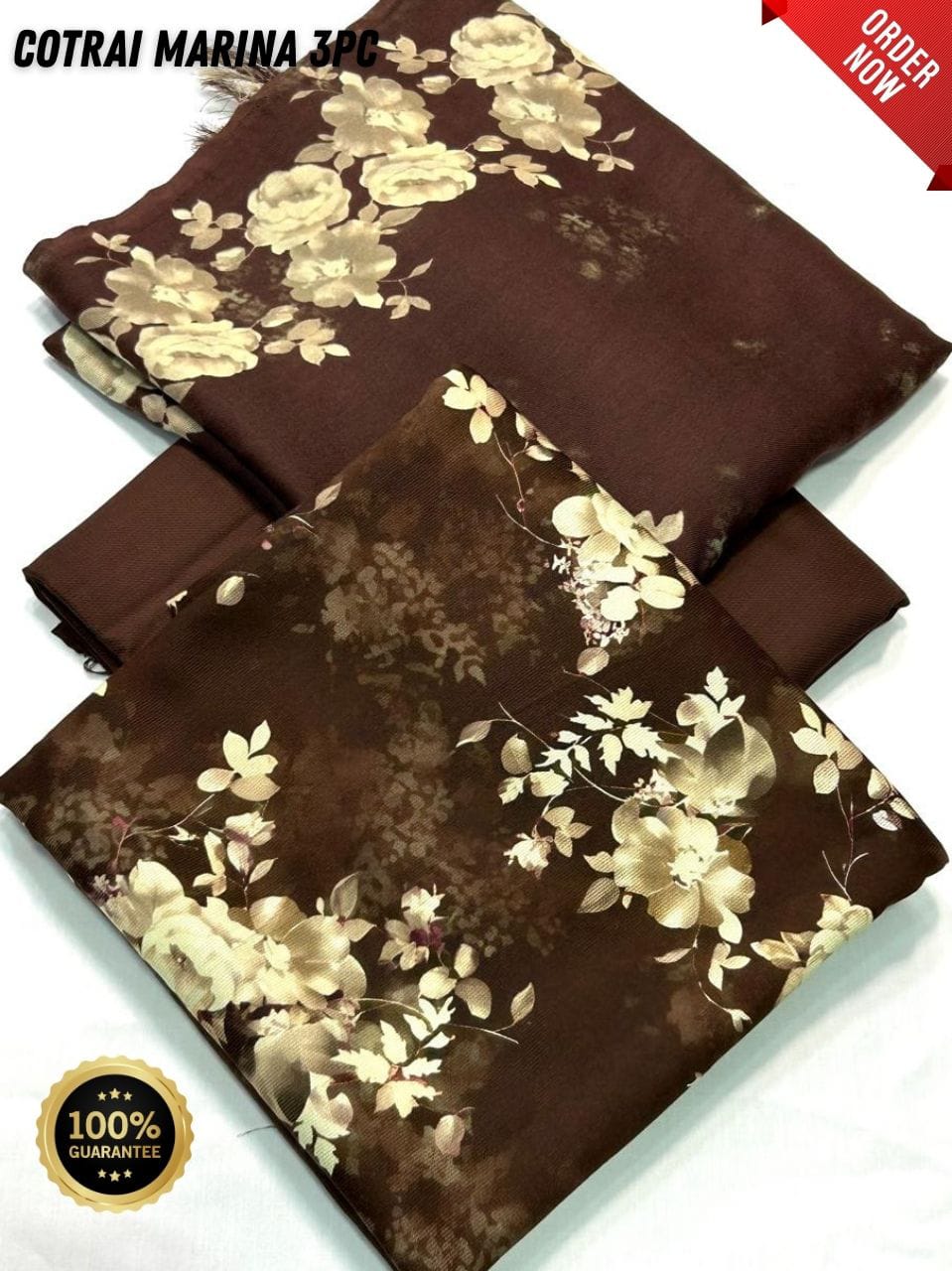 Original Imported Indonesian Marina 3pc With Pashmina Wool Shaal 💯