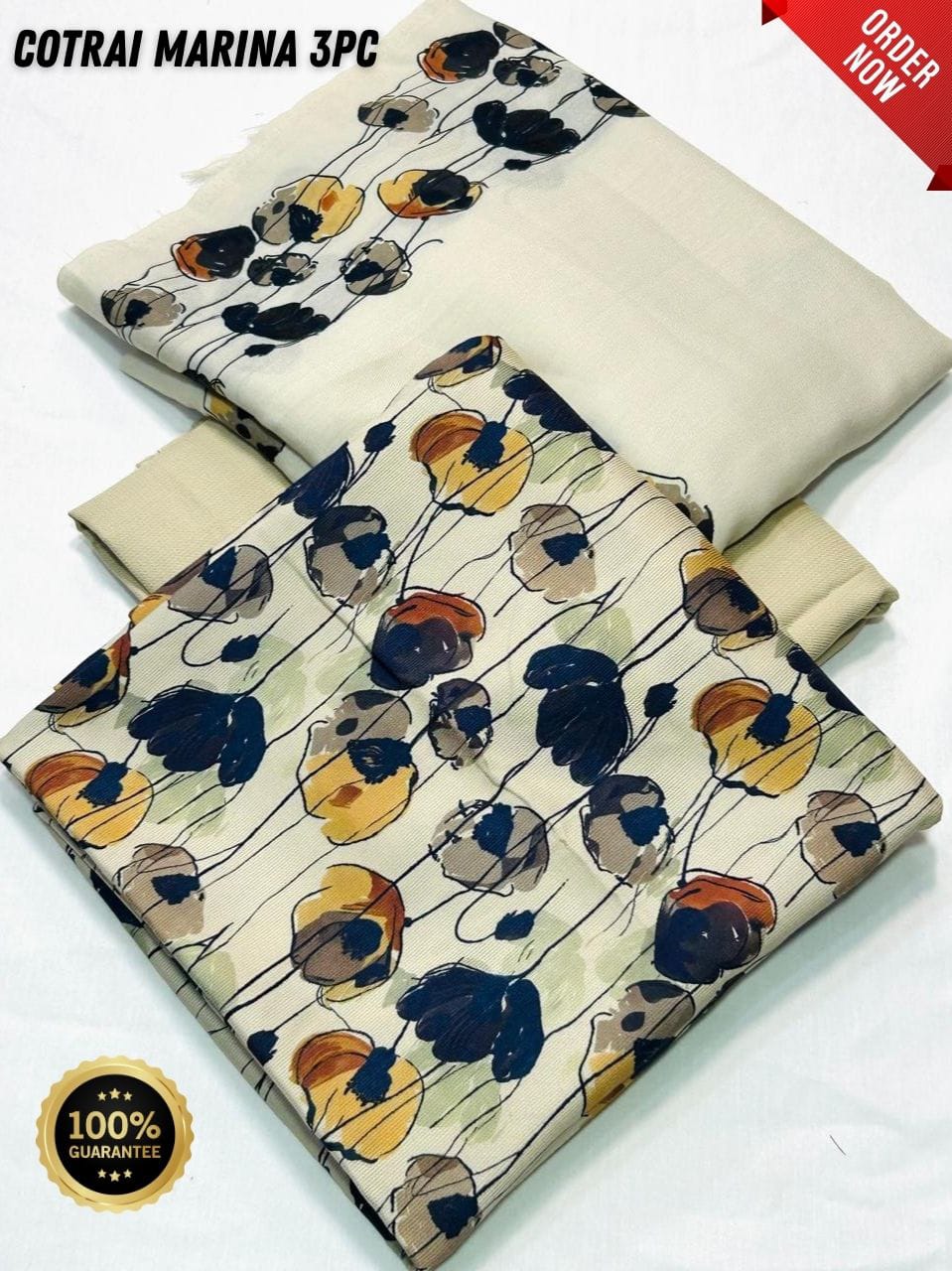 Original Imported Indonesian Marina 3pc With Pashmina Wool Shaal 💯