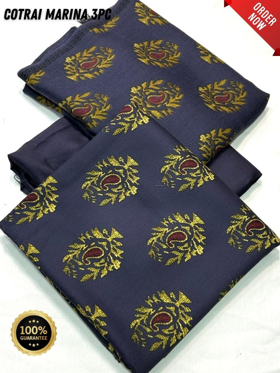 Original Imported Indonesian Marina 3pc With Pashmina Wool Shaal 💯