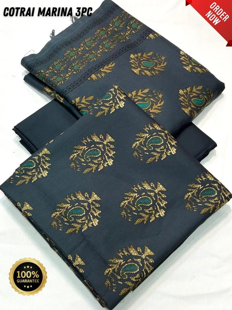 Original Imported Indonesian Marina 3pc With Pashmina Wool Shaal 💯