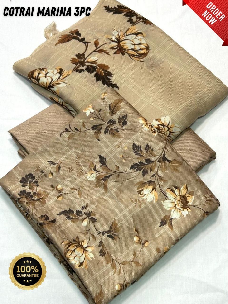 Original Imported Indonesian Marina 3pc With Pashmina Wool Shaal 💯