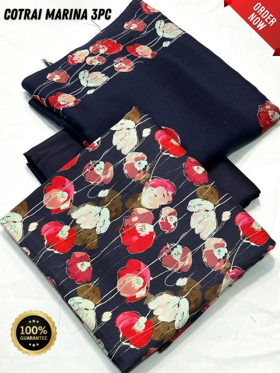 Original Imported Indonesian Marina 3pc With Pashmina Wool Shaal 💯