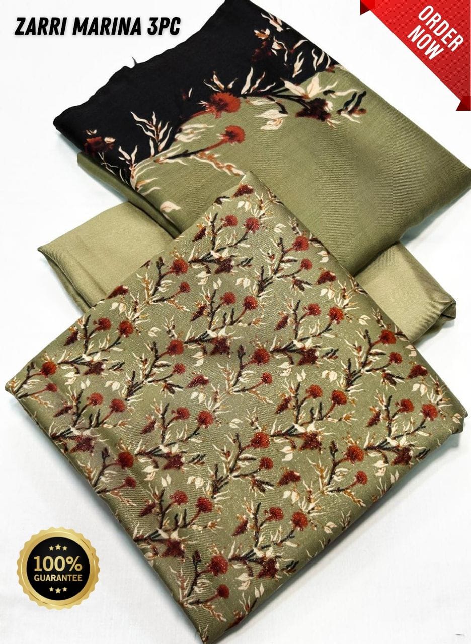 Original Imported Indonesian Marina 3pc With Pashmina Wool Shaal 💯