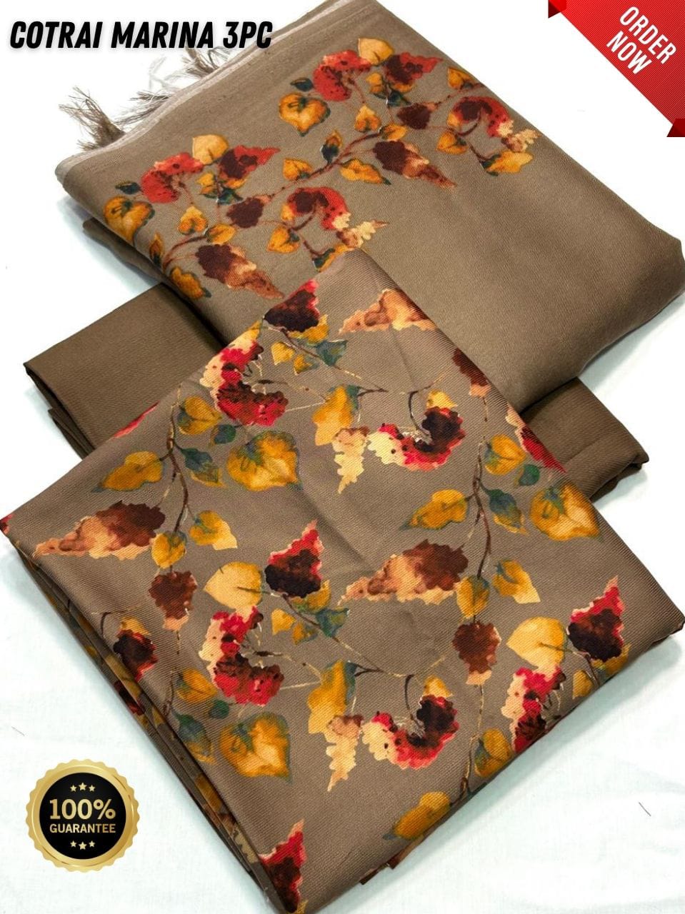 Original Imported Indonesian Marina 3pc With Pashmina Wool Shaal 💯