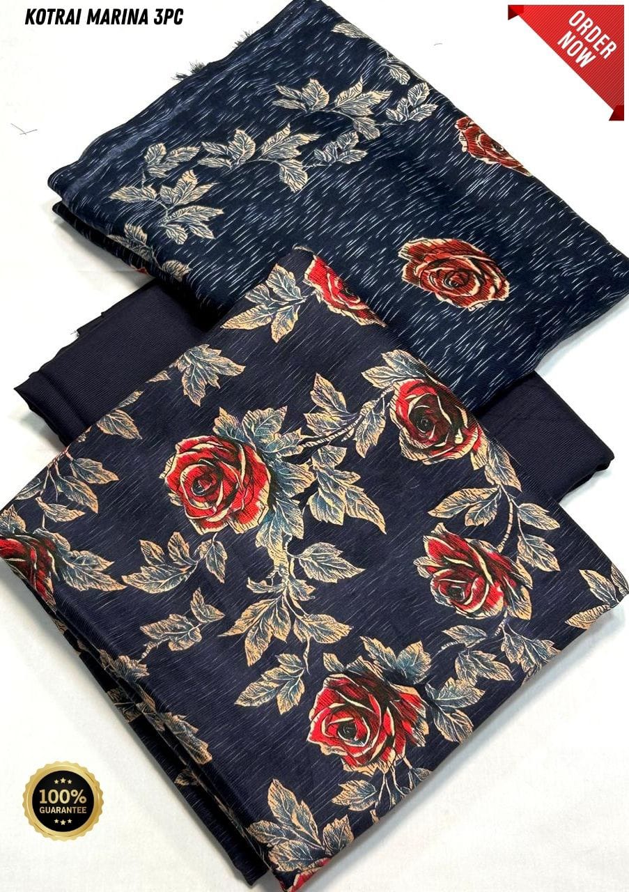 Original Imported Indonesian Marina 3pc With Pashmina Wool Shaal 💯