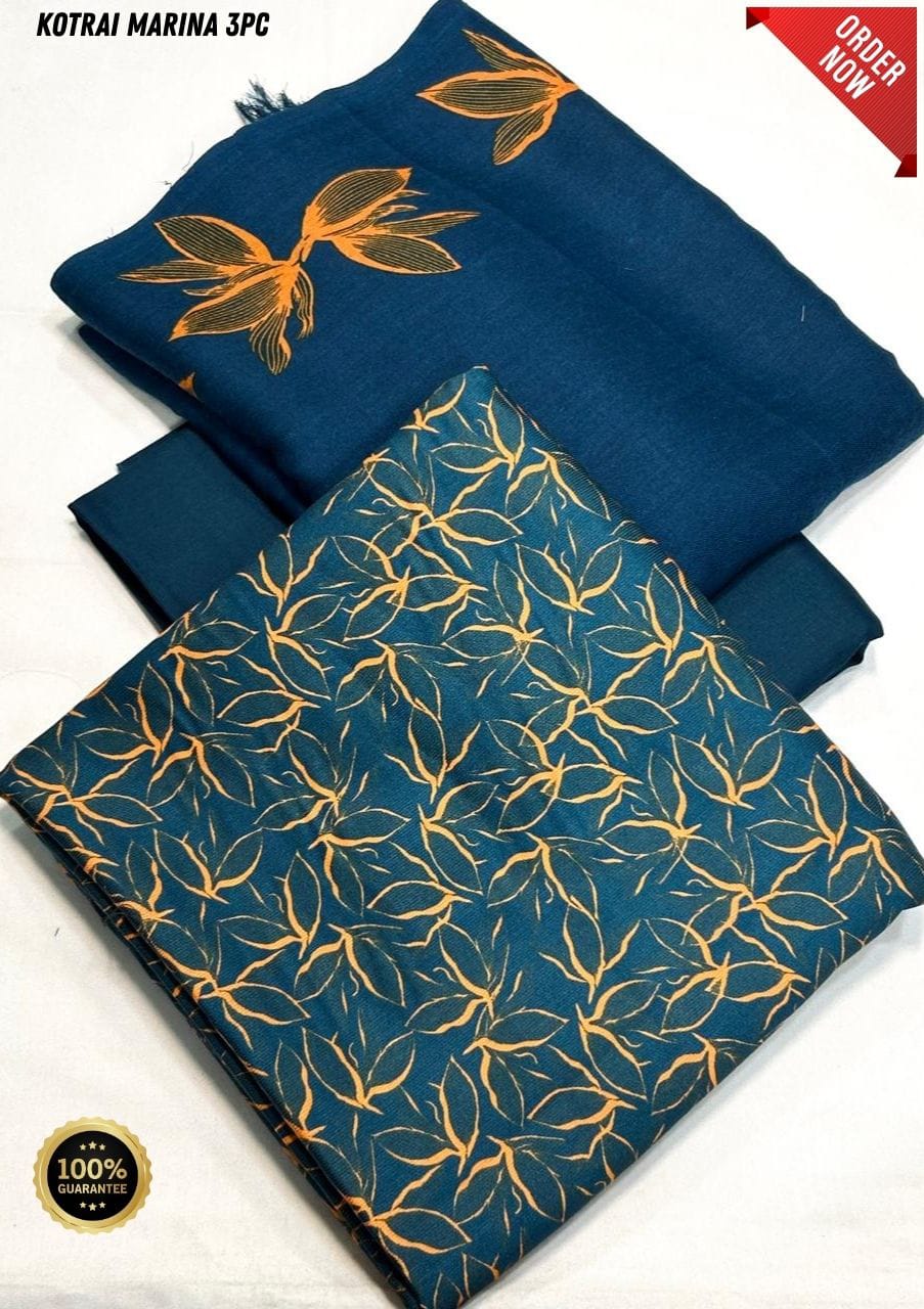 Original Imported Indonesian Marina 3pc With Pashmina Wool Shaal 💯