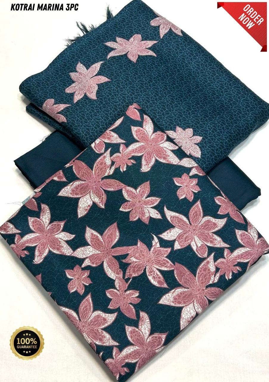 Original Imported Indonesian Marina 3pc With Pashmina Wool Shaal 💯