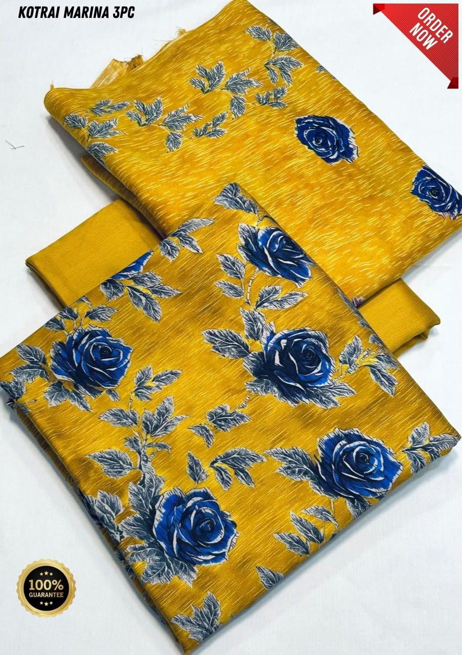 Original Imported Indonesian Marina 3pc With Pashmina Wool Shaal 💯