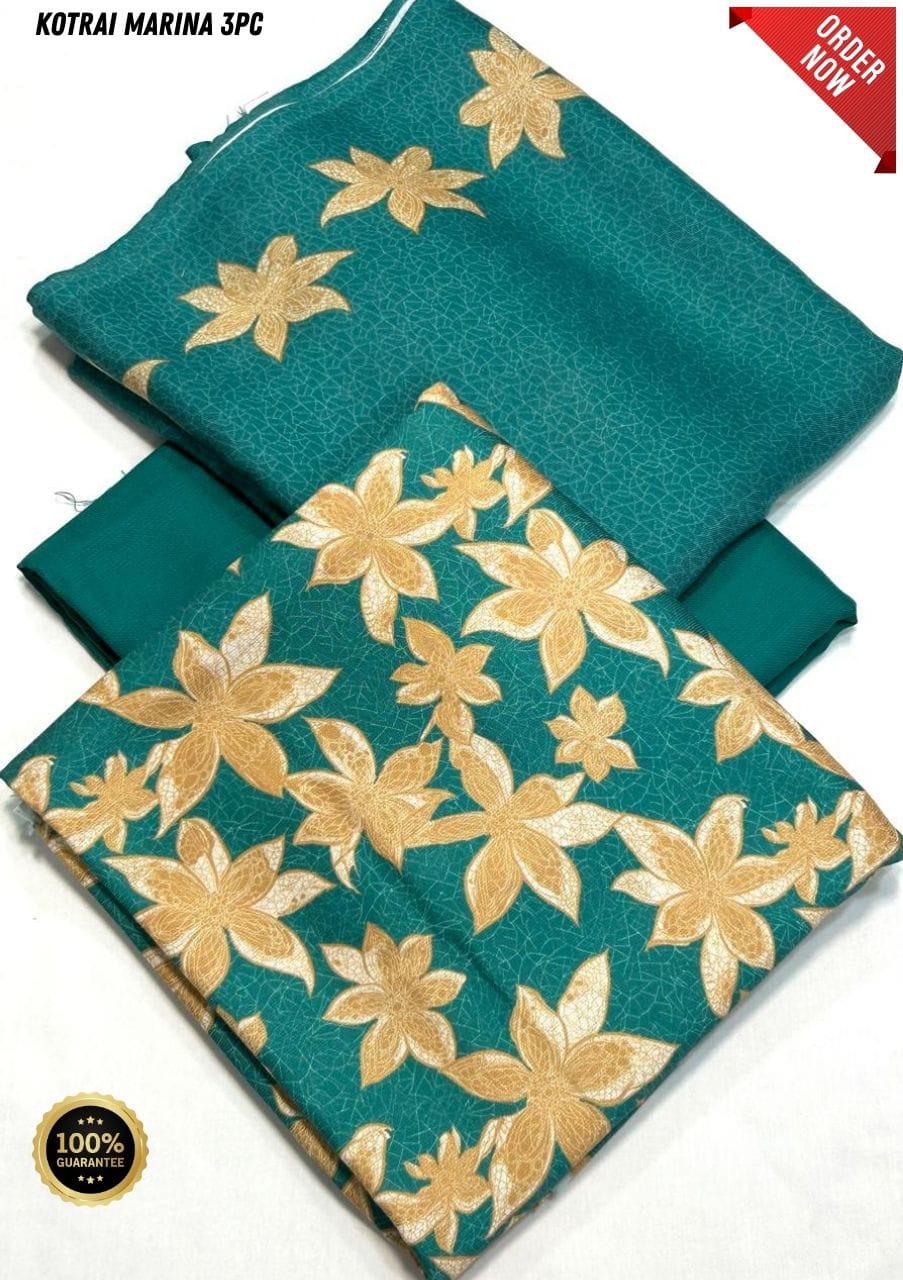 Original Imported Indonesian Marina 3pc With Pashmina Wool Shaal 💯