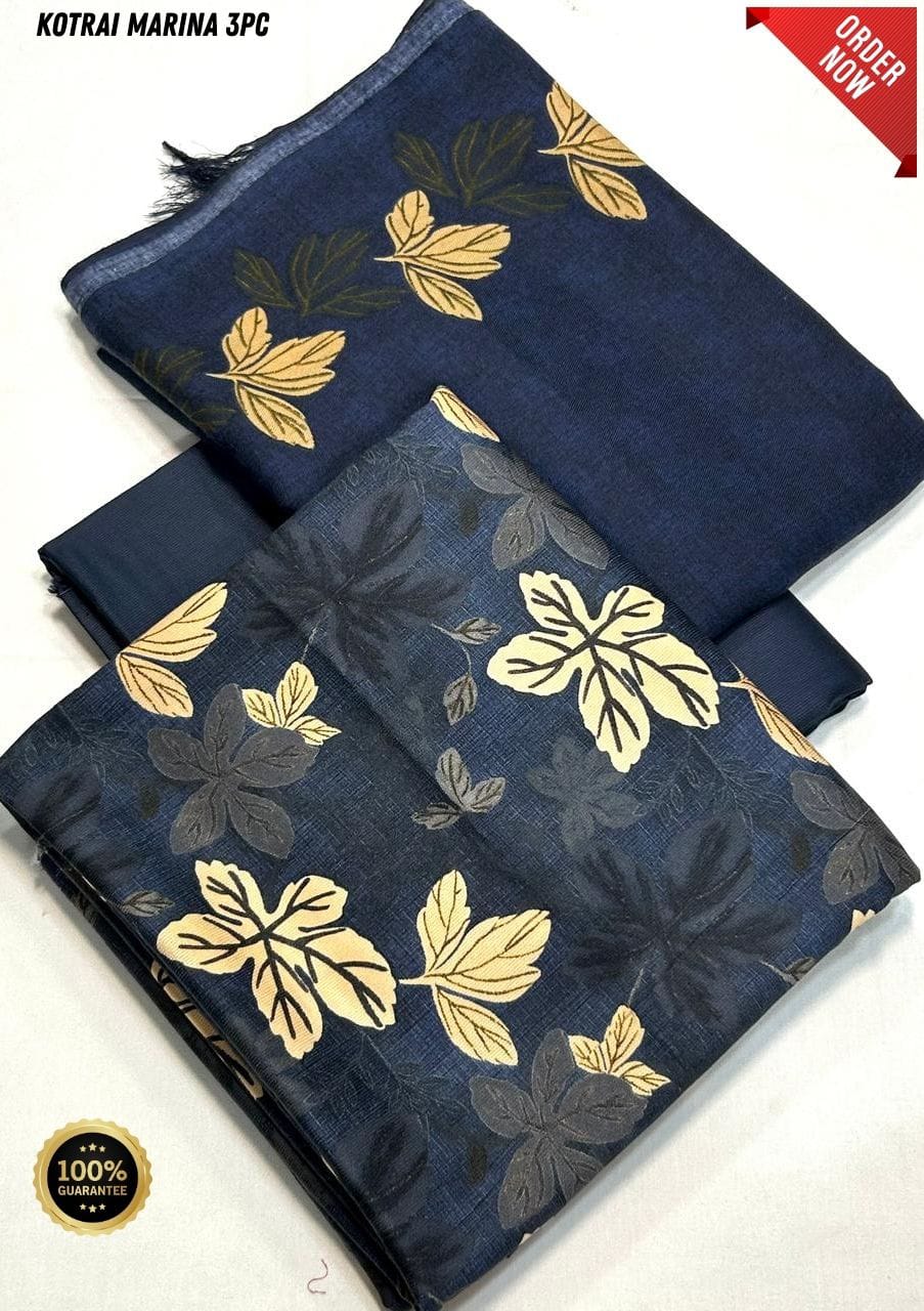 Original Imported Indonesian Marina 3pc With Pashmina Wool Shaal 💯