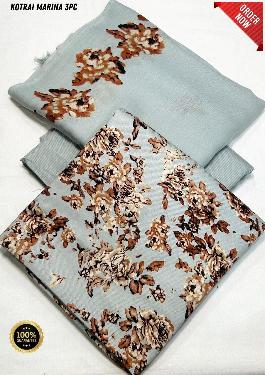 Original Imported Indonesian Marina 3pc With Pashmina Wool Shaal 💯