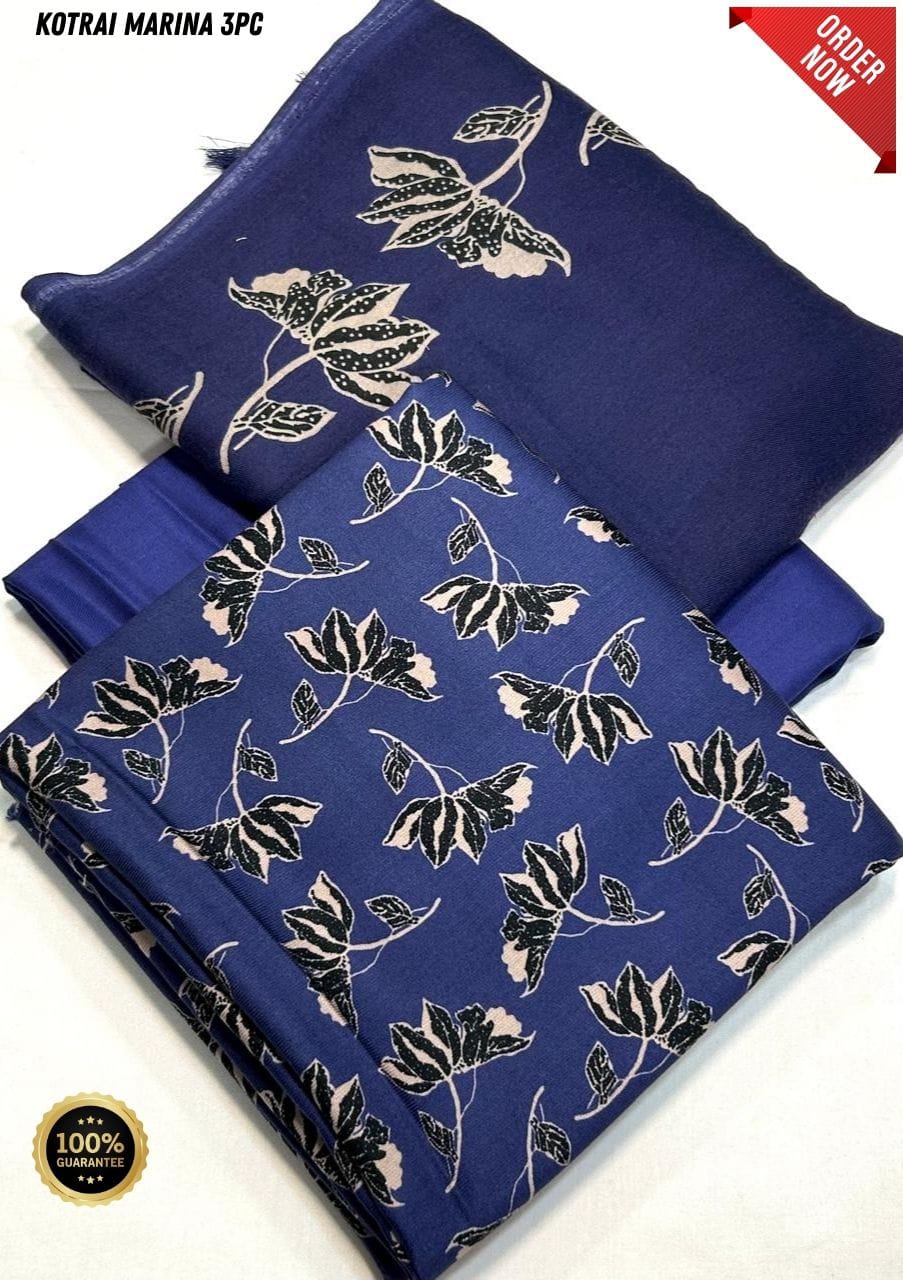 Original Imported Indonesian Marina 3pc With Pashmina Wool Shaal 💯