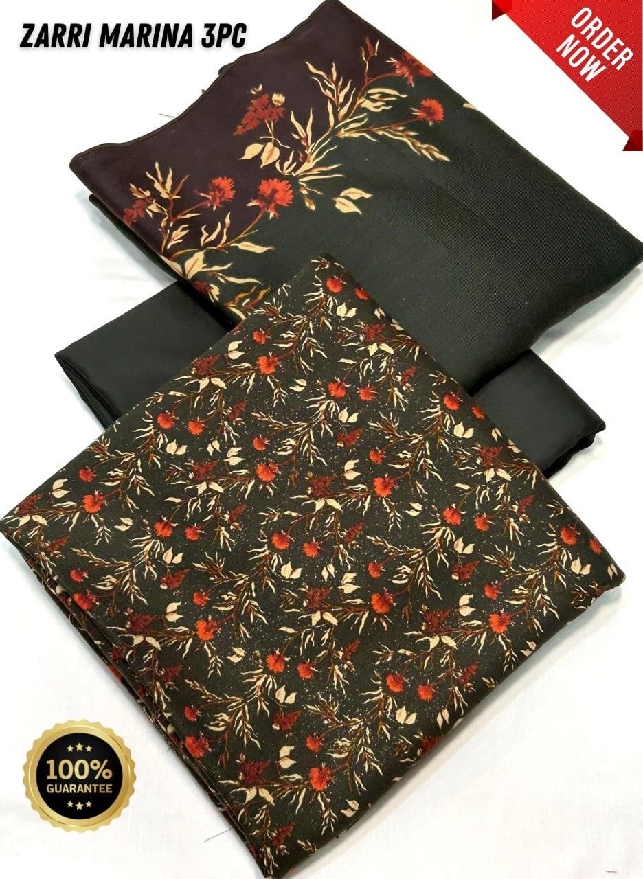 Original Imported Indonesian Marina 3pc With Pashmina Wool Shaal 💯