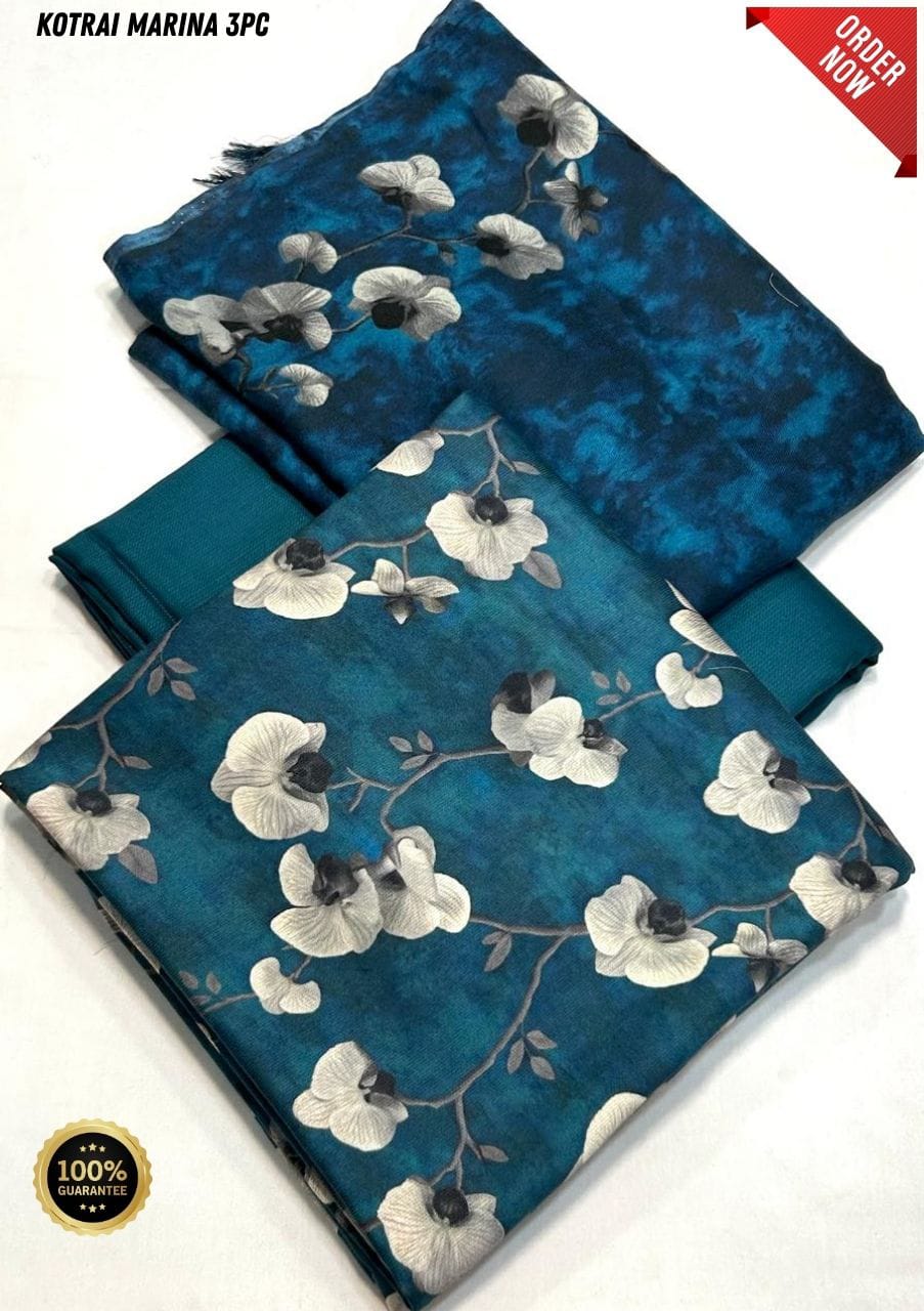 Original Imported Indonesian Marina 3pc With Pashmina Wool Shaal 💯