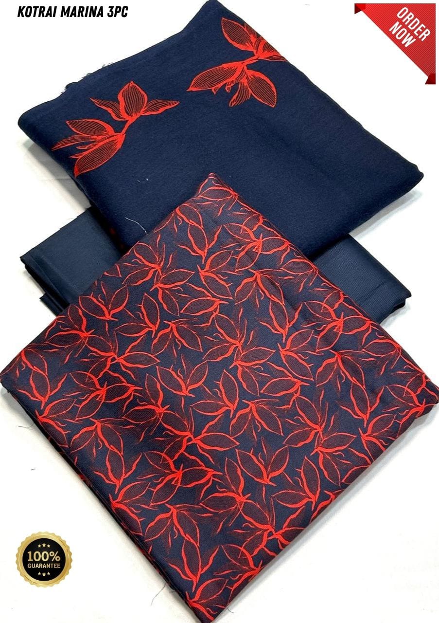 Original Imported Indonesian Marina 3pc With Pashmina Wool Shaal 💯