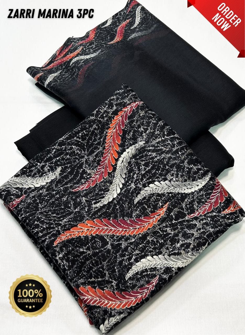 Original Imported Indonesian Marina 3pc With Pashmina Wool Shaal 💯