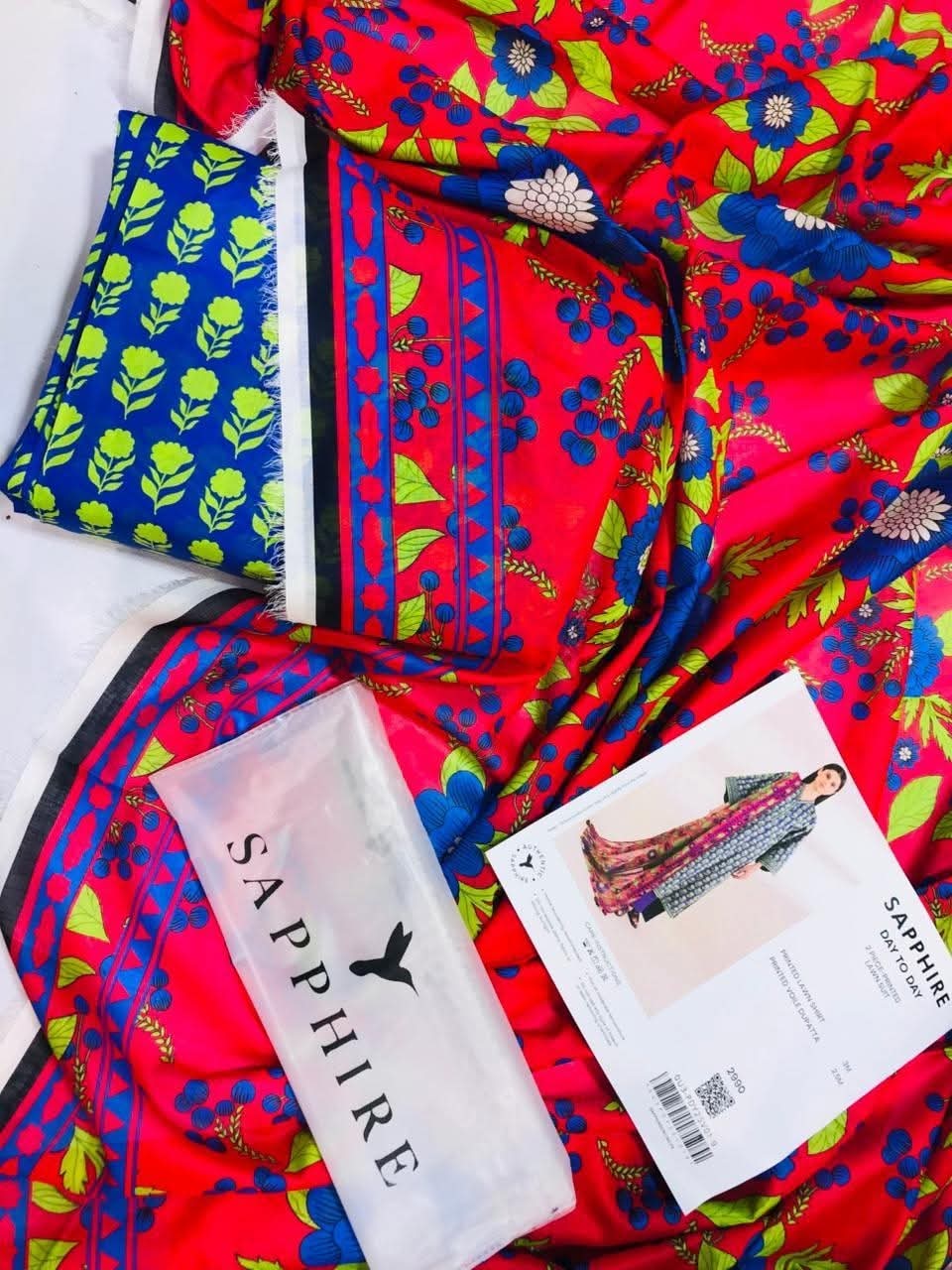 Mix barand shirt dupatta  Saya  Beech tree  Sapphire  Junaid jamshaid FABRIC DETAIL * Digital Printed Airjet Lawn Shirt 3 Meter, * Digital Printed Airjet Voil Lawn Dupatta.