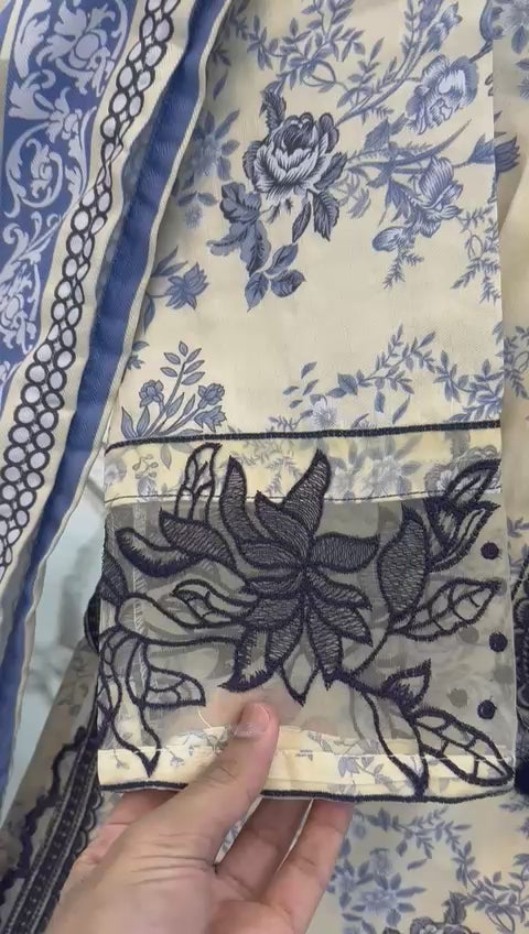 NEW ARTICAL*DHANAK STUFF*THREAD WORK*WOOL STUFF PRINTED SHAWL*EMBROIDED FARSHI SHALWAR*S M L SIZES AVAILABLE