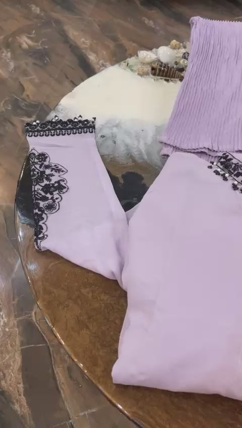 “NEW ARRIVAL”  New Pure Chiffon Flairy Frock With Buttons Style Front Along With Beautiful Embroidered Dupatta And Crush Flapper In Amazing Colour!!